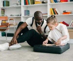 Autistic individuals may align objects 